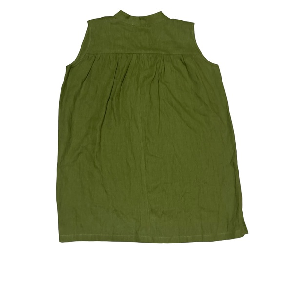 Linenfairytales Freya Linen Tunic Women’s size Medium in Olive Green - Picture 5 of 5